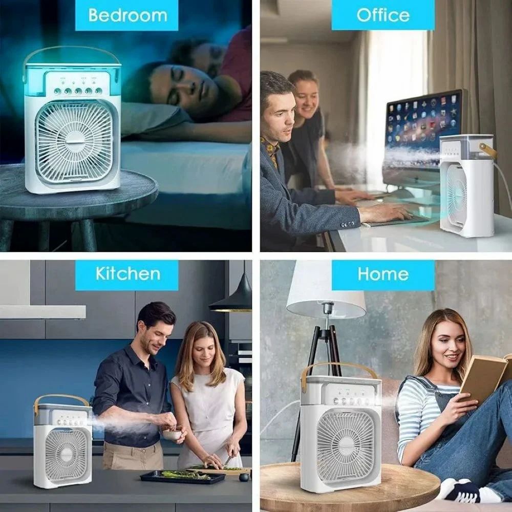 CHILL ON THE GO! PORTABLE AIR COOLER & HUMIDIFIER