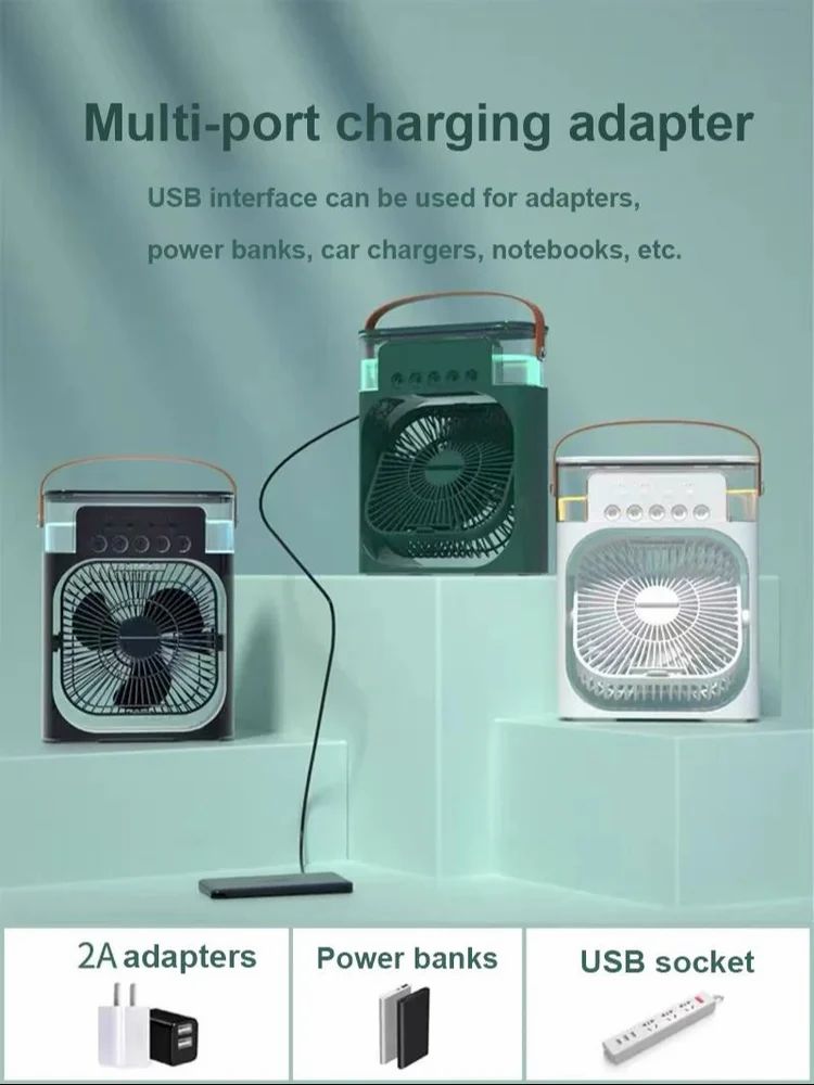 CHILL ON THE GO! PORTABLE AIR COOLER & HUMIDIFIER